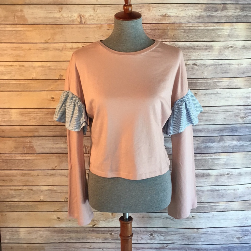 Ruffle Sleeve Top